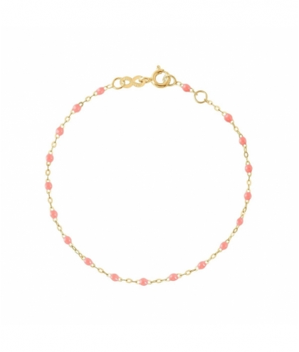 Bracelet fuchsia Classique Gigi, Or jaune, 17 cm