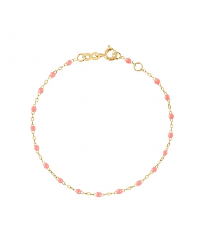 Bracelet fuchsia Classique Gigi, Or jaune, 17 cm