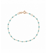 Bracelet turquoise vert Classique Gigi, Or rose,18 cm