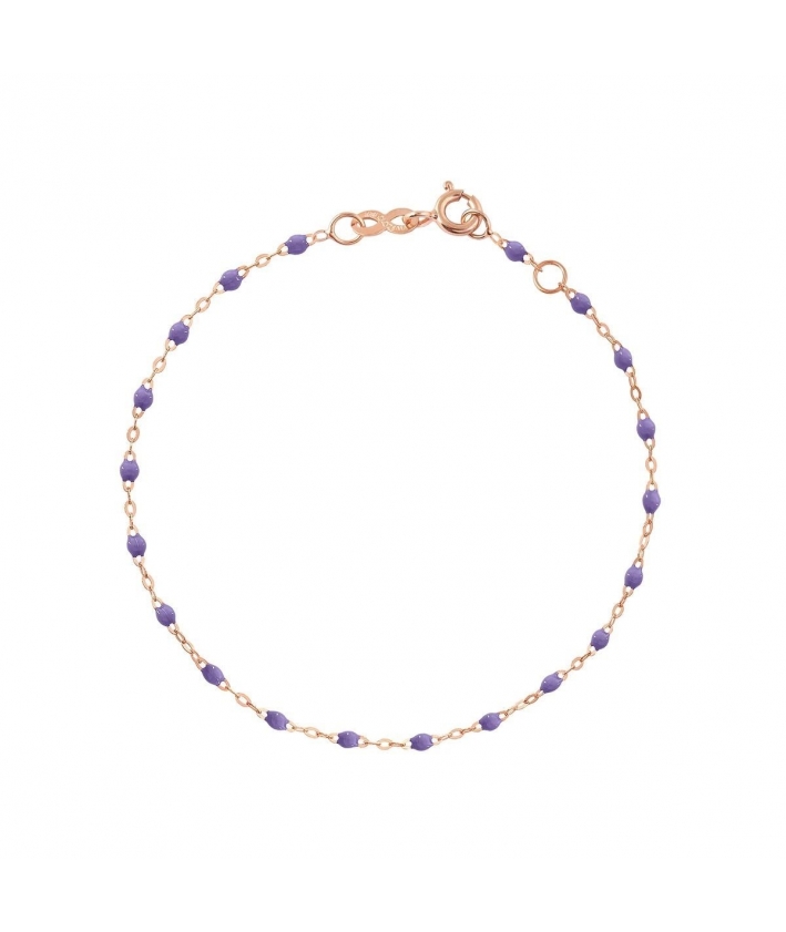 Bracelet mauve Classique Gigi, Or rose,17 cm