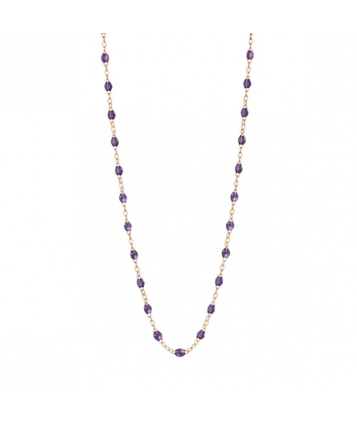 Collier violet Classique Gigi, Or rose, 42 cm