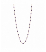 Collier violet Classique Gigi, Or rose, 42 cm