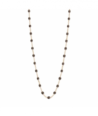 Collier quartz Classique Gigi, Or rose, 42 cm