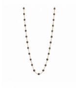 Collier quartz Classique Gigi, Or rose, 42 cm