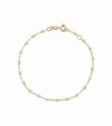 Bracelet vert anis Classique Gigi, Or rose,17 cm