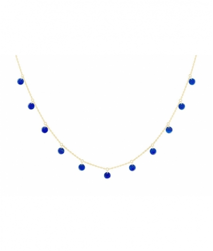 Collier Polka 11 Lapis-Lazuli Or Jaune