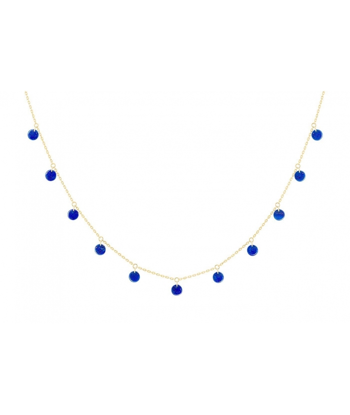 Collier Polka 11 Lapis-Lazuli Or Jaune