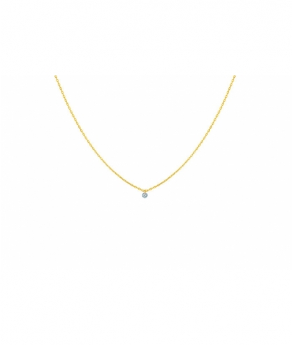 Collier 360° Diamant Or Jaune