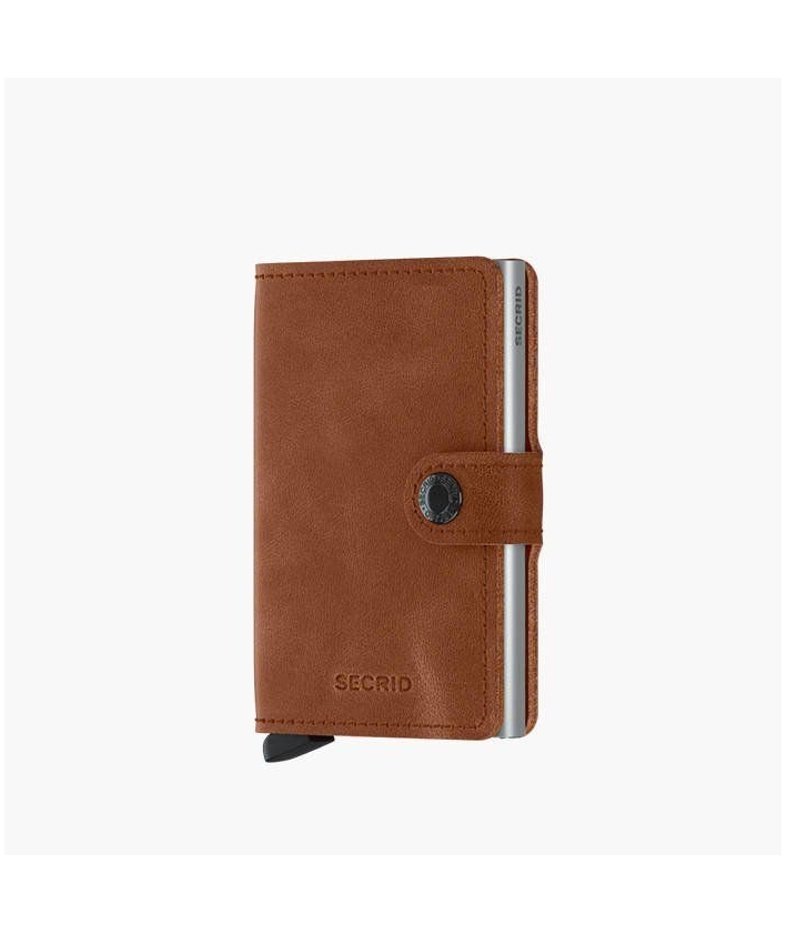 Secrid Miniwallet Vintage Cognac Silver