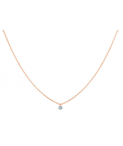 La Brune et La Blonde Collier 360° diamant Or rose