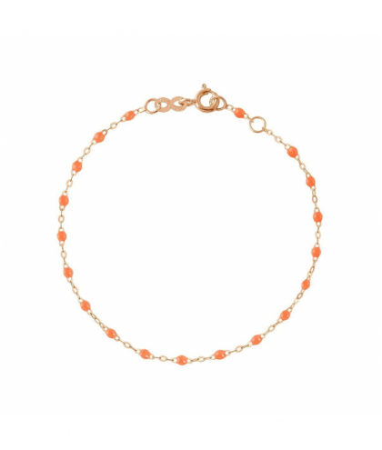 Gigi Clozeau Bracelet orange fluo Classique Gigi, Or rose, 17 cm