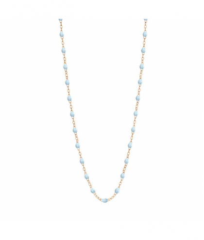 Gigi Clozeau Collier bleu layette Classique Gigi, or rose, 42 cm