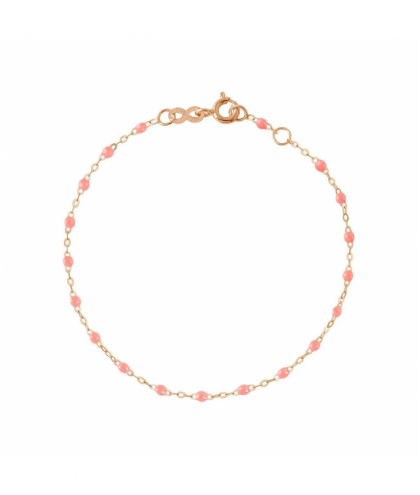 Gigi Clozeau Bracelet fuchsia Classique Gigi, Or rose, 17 cm