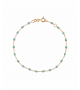 Gigi Clozeau Bracelet bleu glacier Classique Gigi, Or rose,17 cm