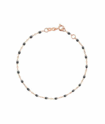 Gigi Clozeau Bracelet gris foncé Classique Gigi, Or rose,17 cm