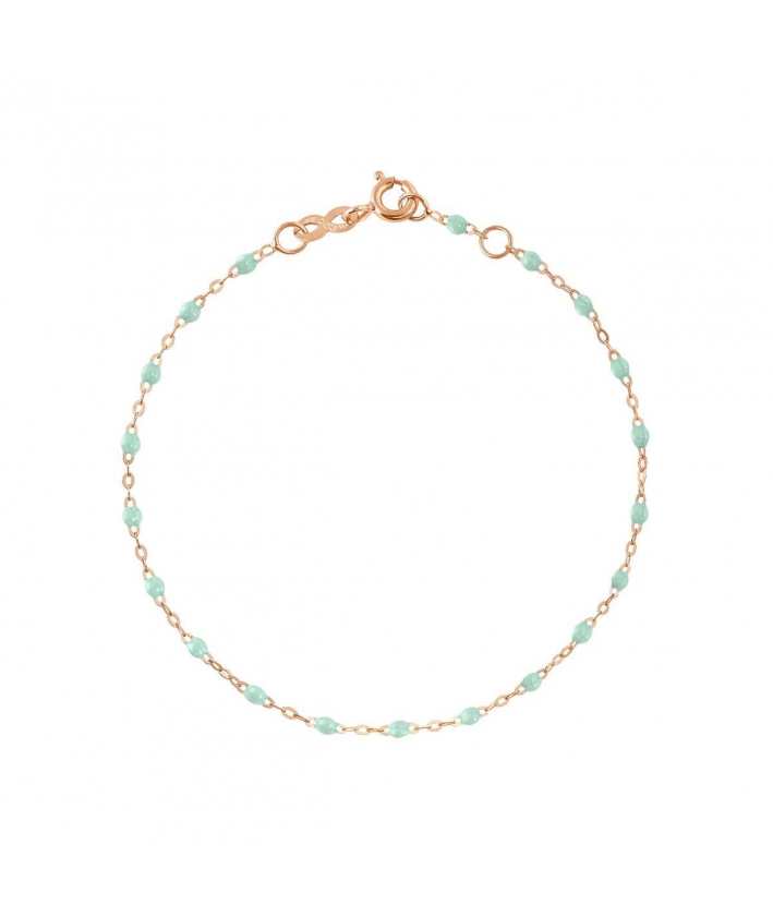 Gigi Clozeau Bracelet jade Classique Gigi, Or rose, 17 cm