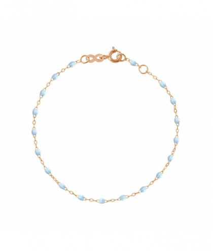 Gigi Clozeau Bracelet bleu layette Classique Gigi, Or rose, 17 cm