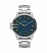 Nixon Montre Chronicle 44 Navy Brass