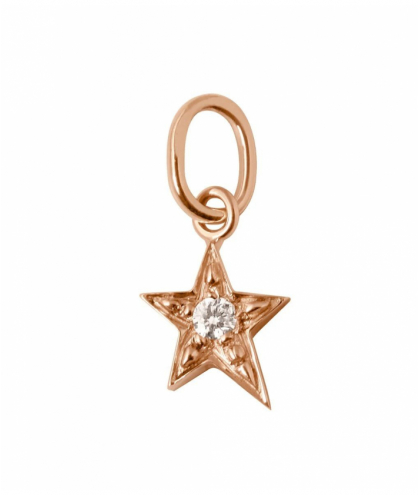 Gigi Clozeau Pendentif Etoile, diamant, or rose