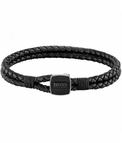 Boss Bracelet Homme Seal Black