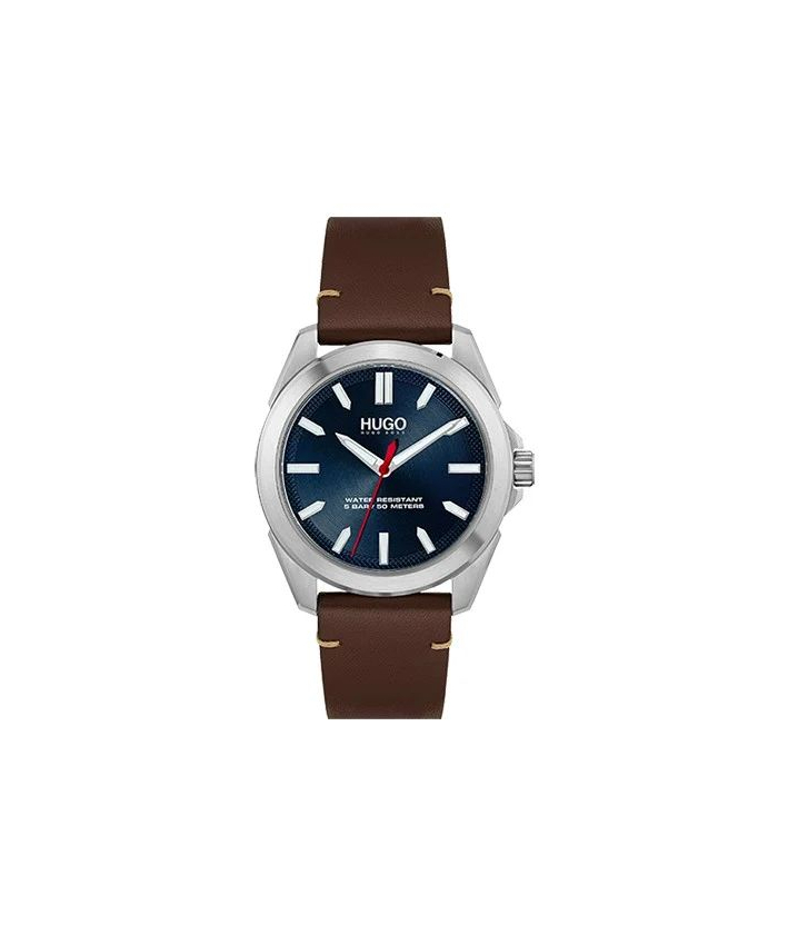 Hugo Montre homme Adventure cuir marron