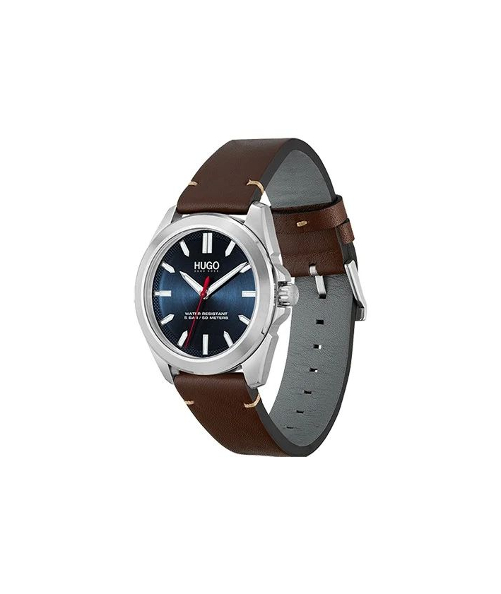 Hugo Montre homme Adventure cuir marron