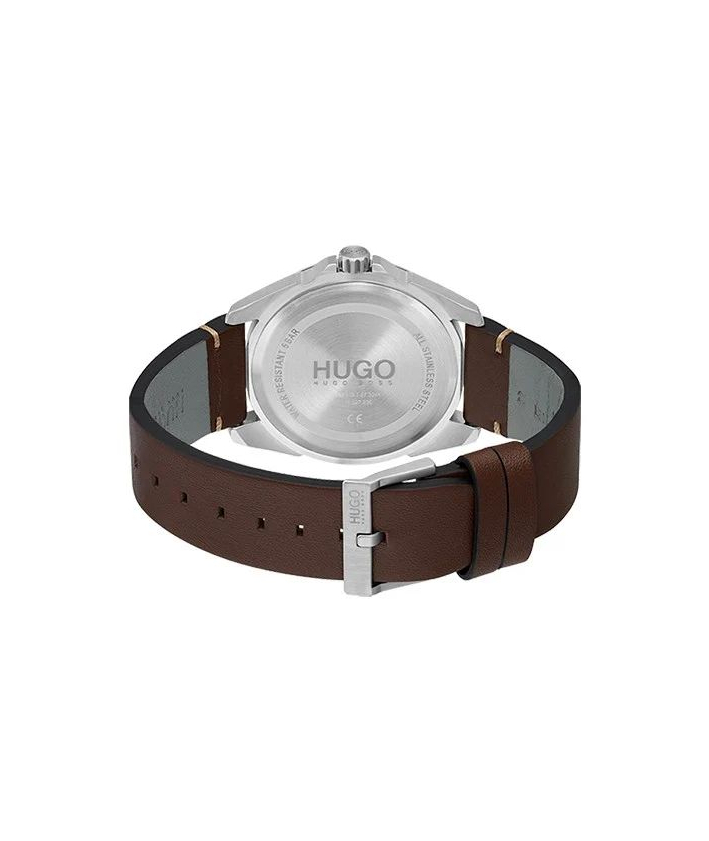 Hugo Montre homme Adventure cuir marron