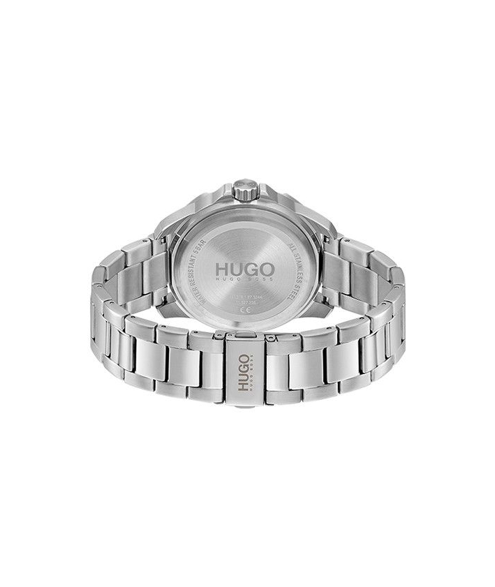 Hugo Montre homme streetdiver acier et bleutée