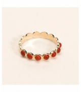 Ana&Cha Bague Mimi Agate rouge