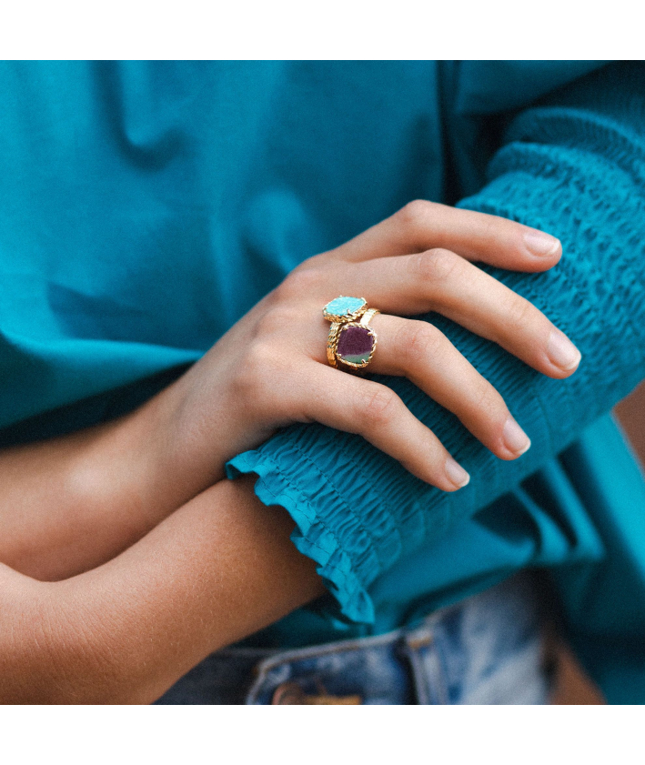 Ana&Cha Bague Kiara Amazonite