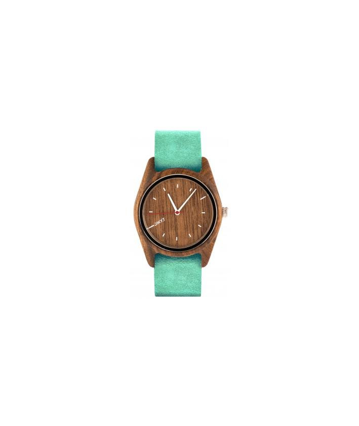 D.W.Y.T Montre Toundra Bois Cuir Vert