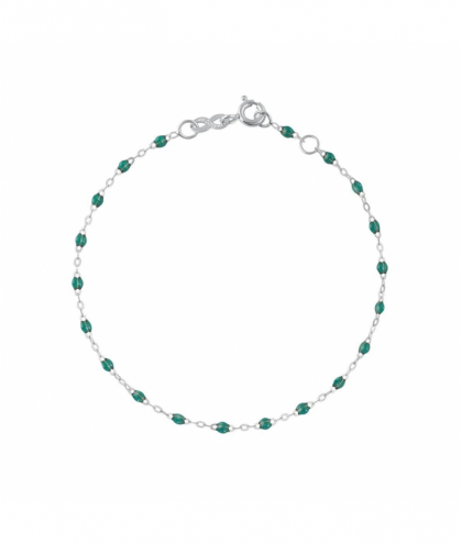 Bracelet émeraude Classique Gigi, Or blanc, 17 cm