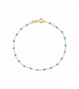 Bracelet turquoise vert Classique Gigi, Or jaune, 17 cm