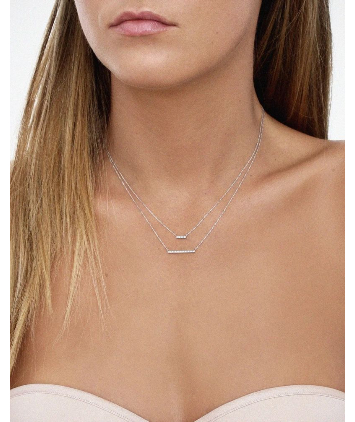 Vanrycke Collier Mini Medellin diamants Or blanc