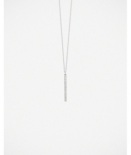 Vanrycke Medellin - collier or blanc et diamants vertical L