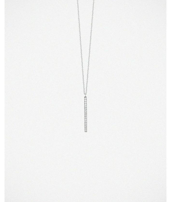 Vanrycke Medellin - collier or blanc et diamants vertical L