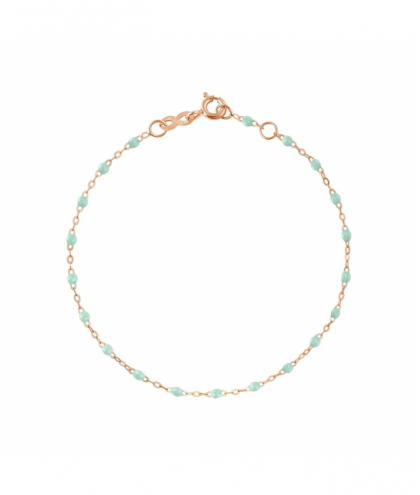 Gigi Clozeau Bracelet jade Classique Gigi, Or rose, 15 cm