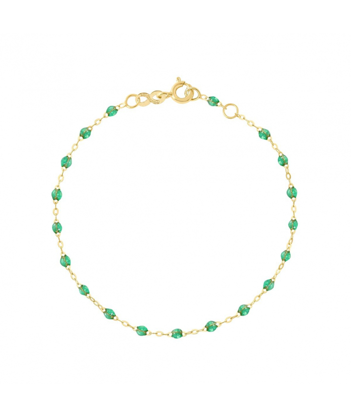 Gigi Clozeau Bracelet menthe Classique Gigi, or jaune, 17 cm