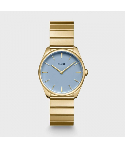 Cluse Montre Féroce Petite Steel Blue, Gold Colour