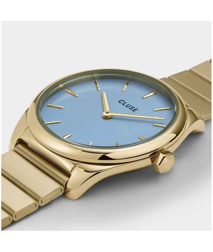 Cluse Montre Féroce Petite Steel Blue, Gold Colour