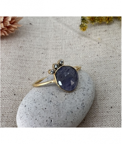 Paloma Stella Bague Indie Amethyste