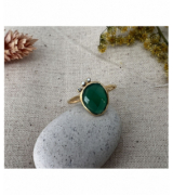 Paloma Stella Bague Indie Onyx Vert