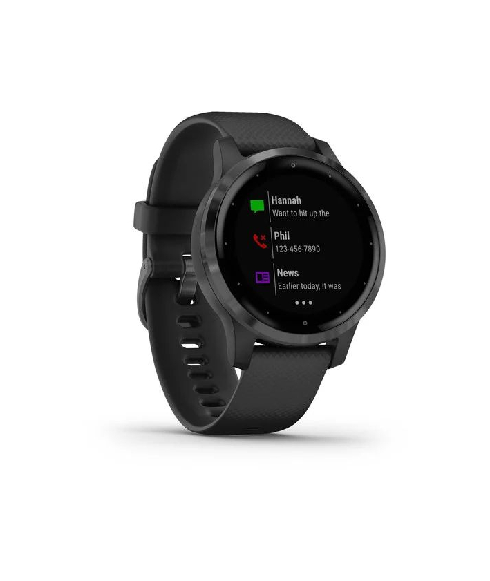 Garmin vívoactive® 4S Gray avec bracelet noir