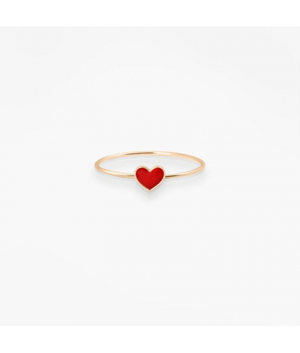 Vanrycke - Bague Emoji Coeur Rouge