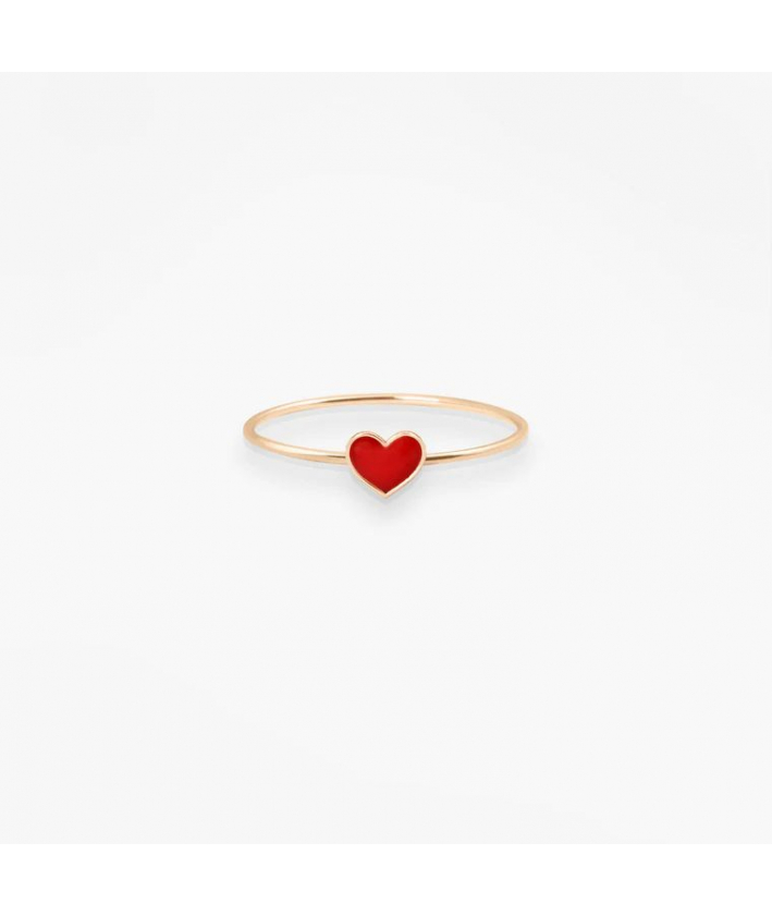 Vanrycke - Bague Emoji Coeur Rouge