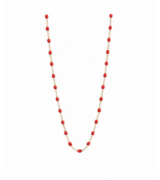 Gigi Clozeau Collier coquelicot Classique Gigi, Or rose, 42 cm