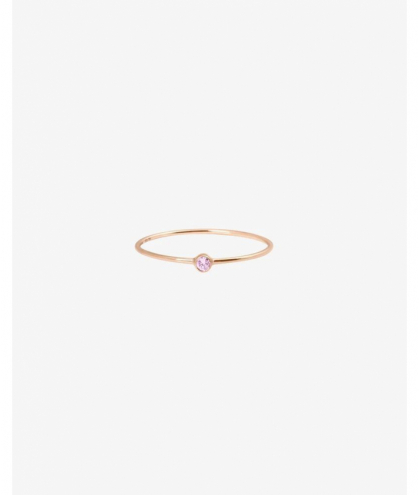 Vanrycke Paris Bague Or Rose et Saphir Rose